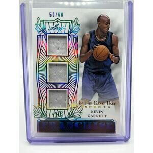 2024 Leaf In The Game Used KEVIN GARNETT Franchise Triple Relic Rainbow 50/60 SP